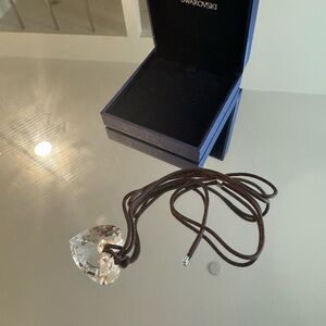 Heart-Shaped Crystal Pendant Necklace